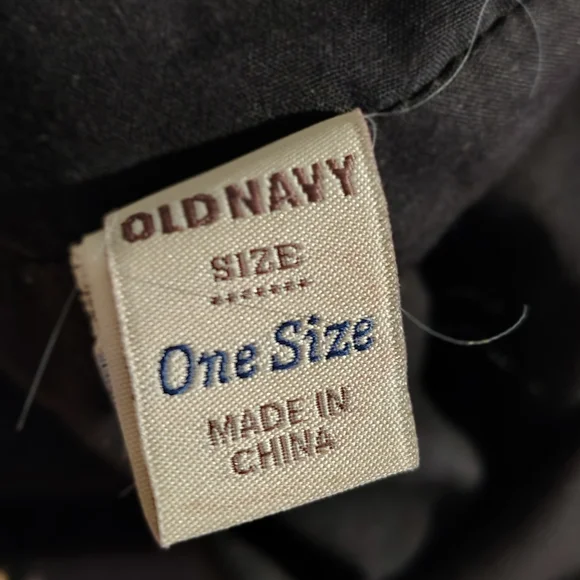 Old Navy Black Shoulder Bag with Cream Plaid - Picture 5 of 5